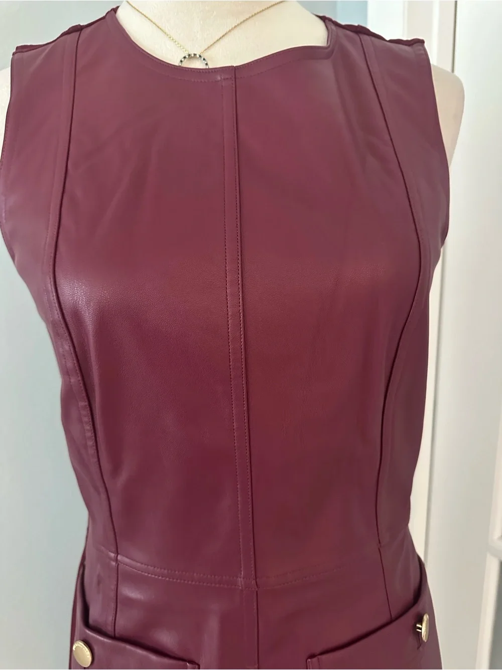 Michael Kors sleeveless faux